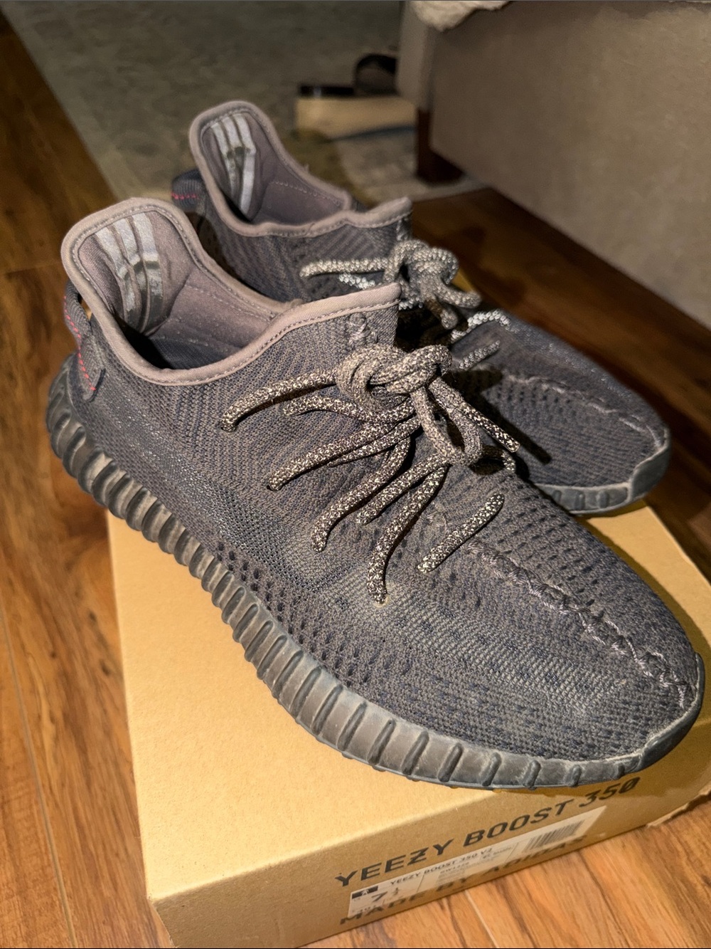 Yeezy Boost 350 V2 Black Knit Sneakers